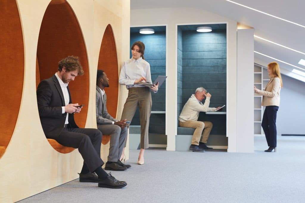 People in Coworking Center